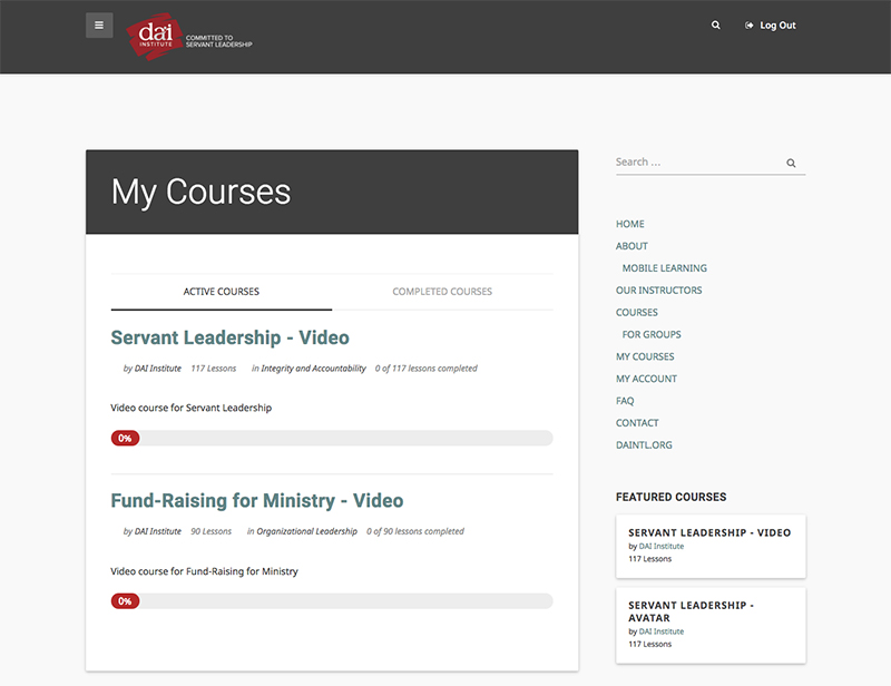 My Courses sm