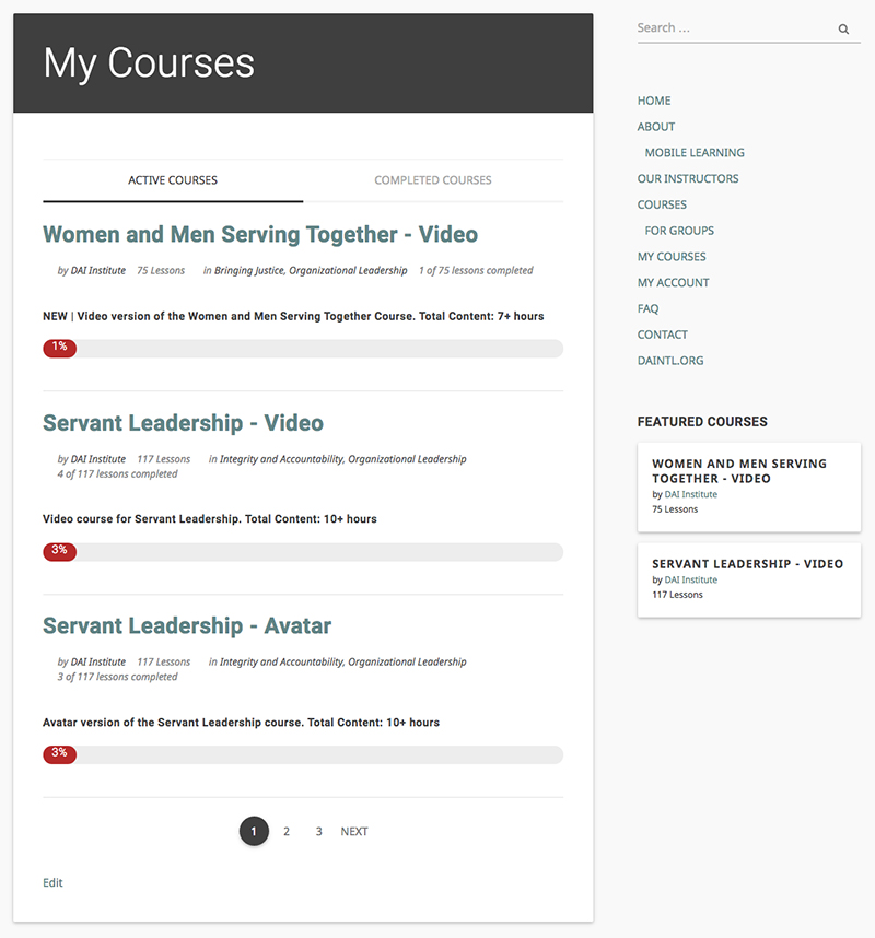 My Courses